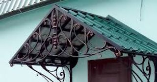 Козырьки из металлочерепицы от 1772 рублей в Смоленске - НавесыСмл